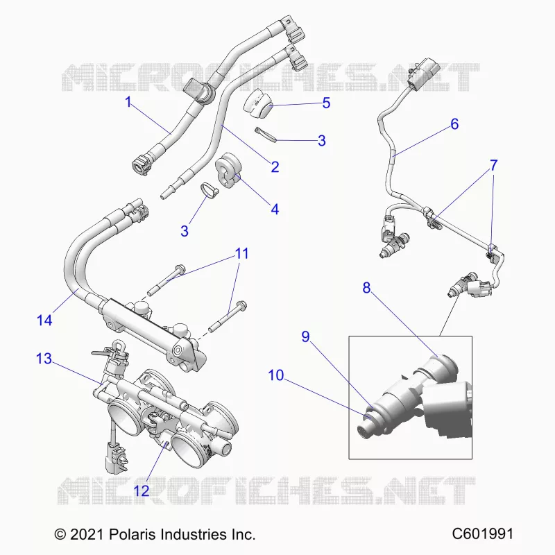 SISTEMA DI ALIMENTAZIONE CARBURANTE, RAIL, LINES AND THROTTLE BODY