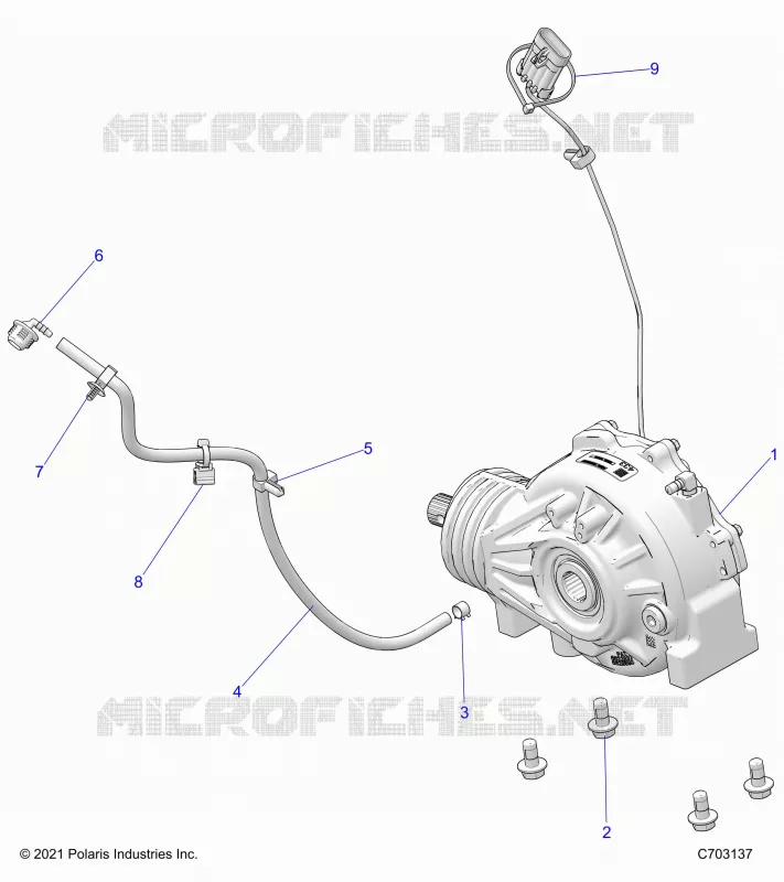 TRASMISSIONE, FRONT GEARCASE MOUNTING