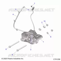 TRASMISSIONE, FRONT GEARCASE MOUNTING
