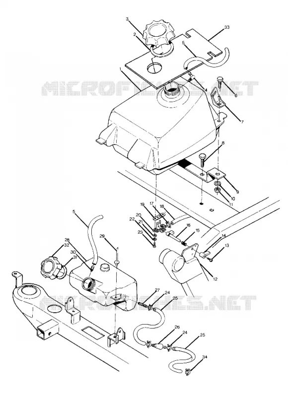 MONTAGGIO SERBATOIO CARBURANTE (4916331633009A)