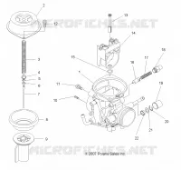 MOTORE, CARBURATORE, UPPER