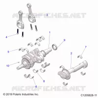 ENGINE, ALBERO MOTORE AND BEARINGS