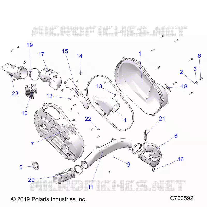TRASMISSIONE, CLUTCH COVER AND DUCTING