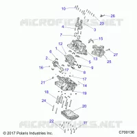 ENGINE, CRANKCASE AND ALBERO MOTORE