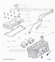 ENGINE, THROTTLE BODY AND VALVOLA COPERTURA