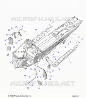 CHASSIS, PROTEZIONE FRIZIONE, FOOTRESTS, AND RUNNING BOARDS
