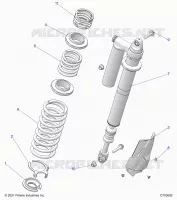 SUSPENSION, REAR SHOCK MONTAGGIO