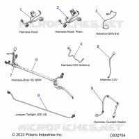 ELETTRICO, WIRE HARNESSES, HOOD/JUMPERS, GPS