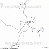 LINEE FRENO, FRONT