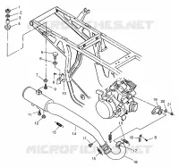 IMPIANTO DI SCARICO XPRESS 300 W969530 and XPRESS 400 W969540 (4935923592B002)