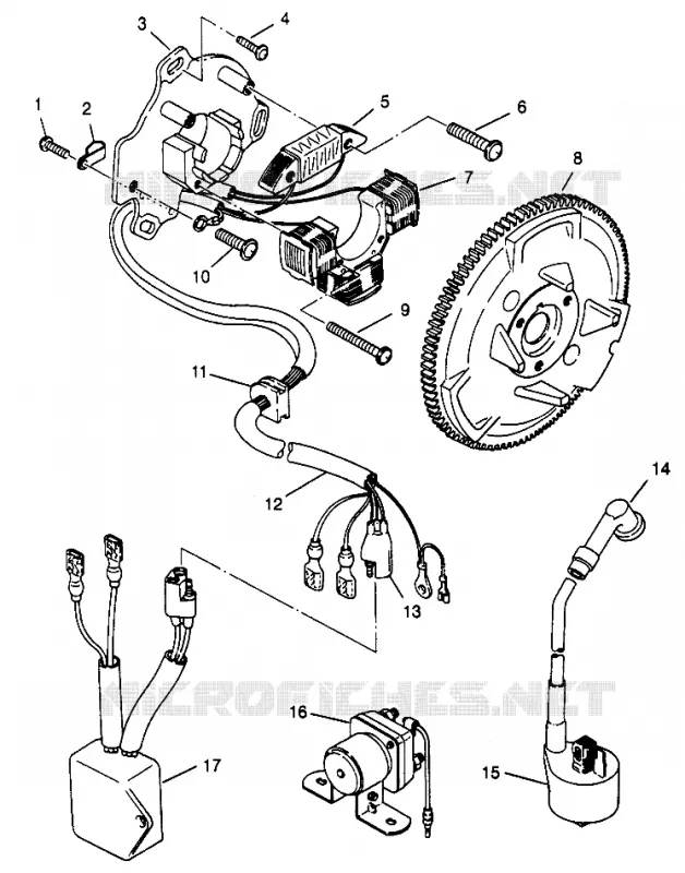 MAGNETO ASSEMBLY SCRAMBLER W967840 (4935823582D006)