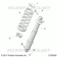 SUSPENSION, REAR SHOCK MONTAGGIO
