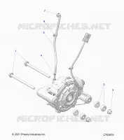 TRASMISSIONE, FRONT GEARCASE MOUNTING