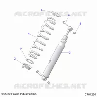 SUSPENSION, REAR SHOCK MONTAGGIO