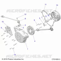 MOTORE, STATOR AND COVER