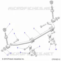 SUSPENSION, FRONT BARRA DI STABILIZZAZIONE