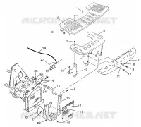 RACK ANTERIORE   PARAURTI MONTAGGIO  SPORTSMAN 500 W97CH50A (4939993999A010)