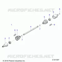TRASMISSIONE, DRIVE SHAFT, FRONT