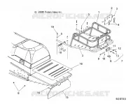 CHASSIS, RACK ASM. AND SNOW FLAP