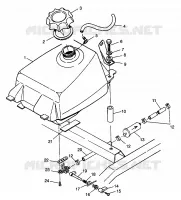 CARBURANTE TANK Magnum 4X4 W968144 and Swedish Magnum 4X4 S968144 (4936053605A011)