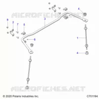SUSPENSION, REAR BARRA DI STABILIZZAZIONE