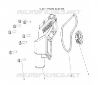 MOTORE, WATERPUMP IMPELLER AND COVER