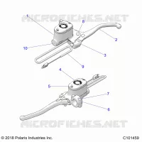 FRENO ANTERIORE BRAKE LEVER AND MASTER CYLINDER