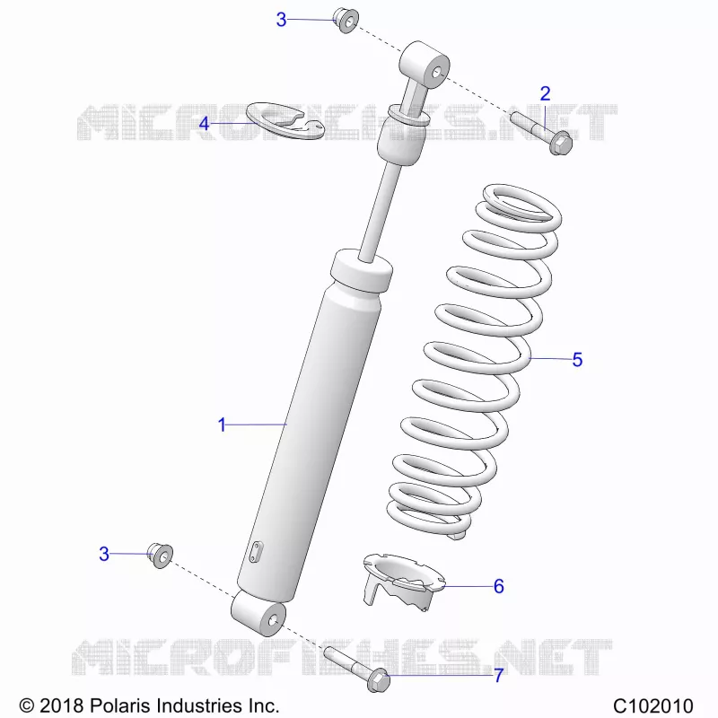 SUSPENSION, AMMORTIZZATORE POSTERIORE