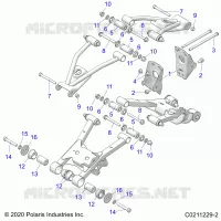 SOSPENSIONE POSTERIORE CONTROL ARM, MOUNTING