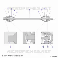 DRIVE TRAIN, HALF POSTERIORE ALBERO
