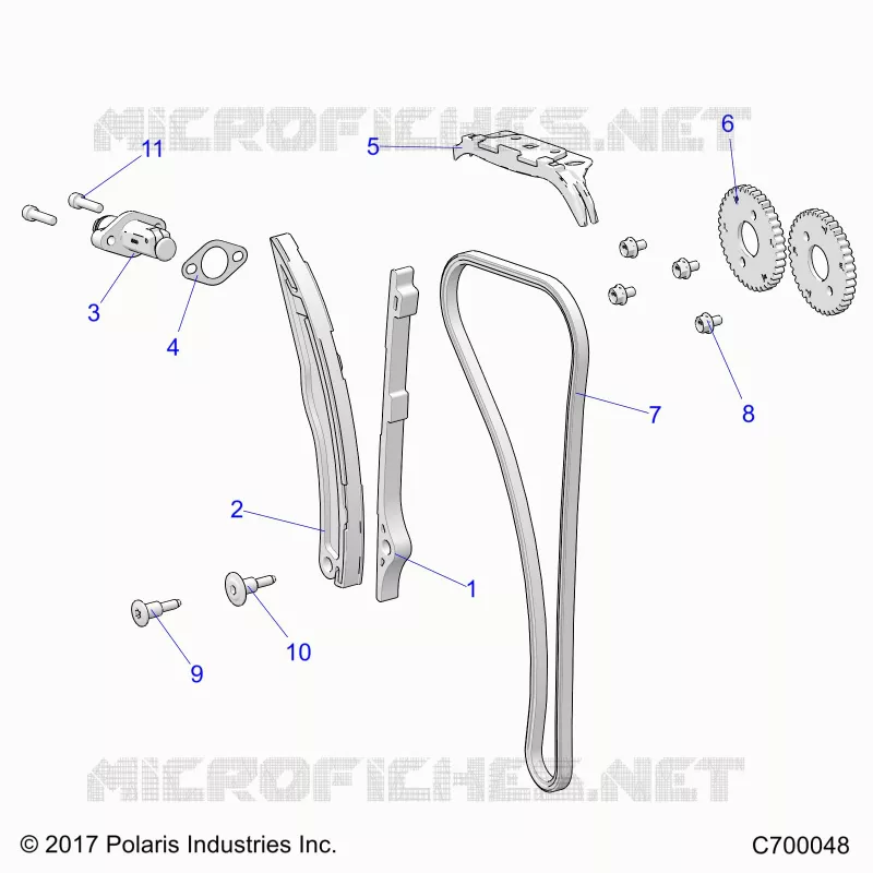 CAM CATENA AND TENSIONER