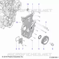 MOTORE, FRONT COVER ASSEMBLY