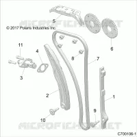 CAM CATENA AND TENSIONER