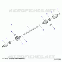 TRASMISSIONE, DRIVE SHAFT, FRONT