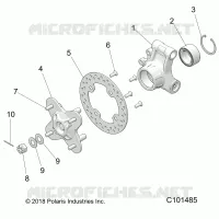 SOSPENSIONE POSTERIORE HUB AND BEARING CARRIER- A20SGE95AK (C101485)