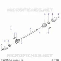 DRIVE TRAIN, TRANSMISSIONE ANTERIORE SHAFT