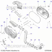 TRASMISSIONE, CLUTCH COVER AND DUCTING