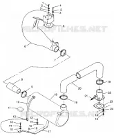 IMPIANTO DI SCARICO SLX 780 B964287 and Intl. SLX 780 I964287 (4937443744B005)