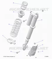 SUSPENSION, REAR SHOCK MONTAGGIO