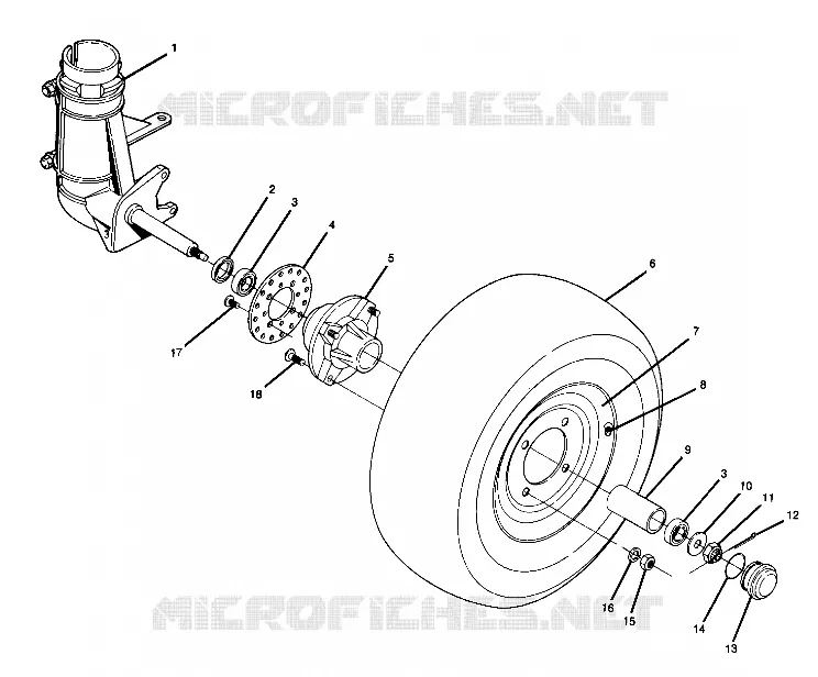 RUOTA ANTERIORE ASSEMBLY (4917711771015A)