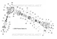 TRASMISSIONE, FRONT SCATOLA DEGLI INGRANAGGI INTERNALS