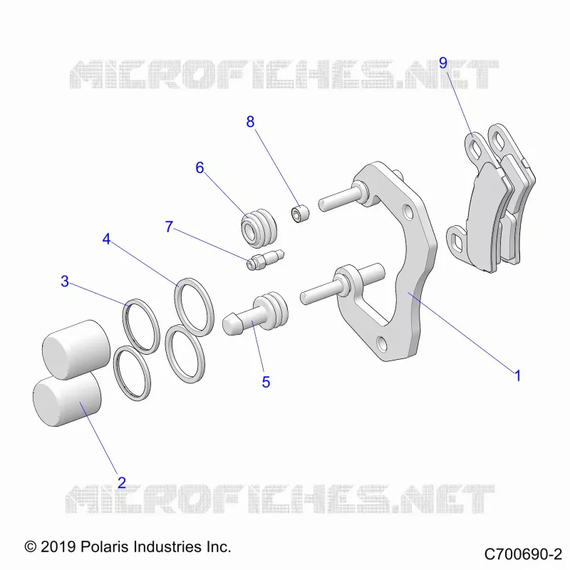 FRENO POSTERIORE CALIPER