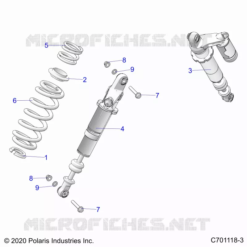 SUSPENSION, REAR SHOCK MONTAGGIO
