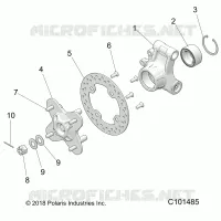 SOSPENSIONE POSTERIORE HUB AND BEARING CARRIER