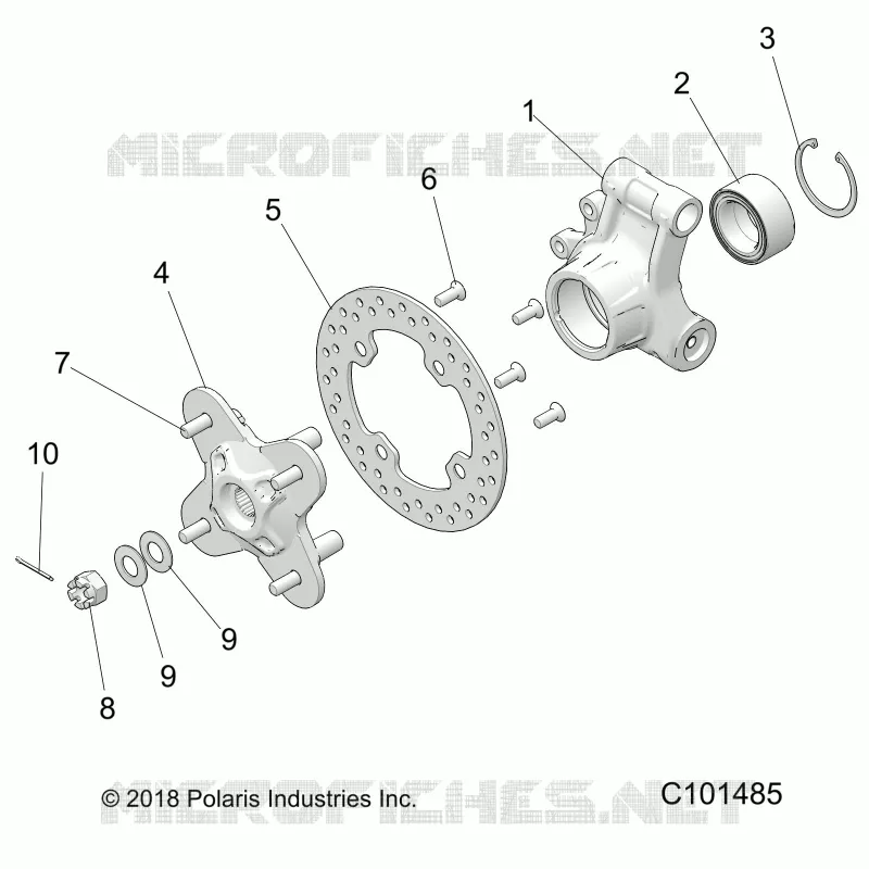 SOSPENSIONE POSTERIORE HUB AND BEARING CARRIER