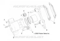 FRENO ANTERIORE CALIPER [BUILT 9/15/14 AND BEFORE]