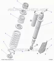SUSPENSION, REAR SHOCK MONTAGGIO