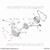 ENGINE, STATOR AND FLYRUOTA