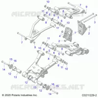 SOSPENSIONE POSTERIORE CONTROL ARM, MOUNTING