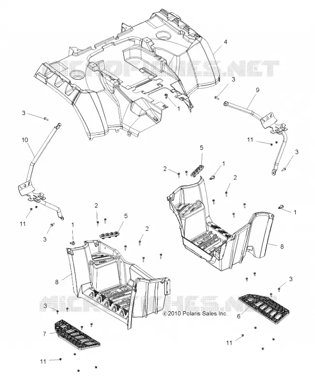 POSTERIORE CAB and FOOTWELL